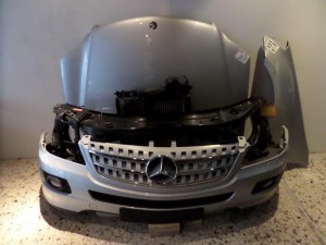 Mercedes ml w164 2005-2008 μετώπη-μούρη εμπρός κομπλέ ασημί  