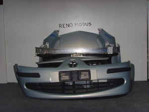 Renault Modus 2005-2008 μετώπη-μούρη εμπρός κομπλέ γαλάζιο  