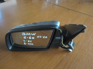 BMW E60 03-10 ηλεκτρικός ανακλινόμενος καθρέπτης αριστερός γκρί (8 καλώδια-2 φίσες)