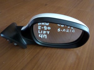 BMW series 3 E90 08-12 ηλεκτρικός καθρέπτης δεξιός άσπρος (5 ακίδες)