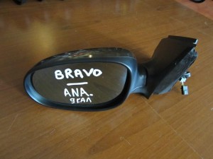 Fiat bravo 2007-2014 ηλεκτρικός ανακληνόμενος καθρέπτης αριστερός καφέ ανθρακή (9 καλώδια)