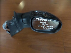 Peugeot 1007 05 ηλεκτρικός ανακλινόμενος καθρέπτης δεξιός μαύρος (7 καλώδια-2 φίς)