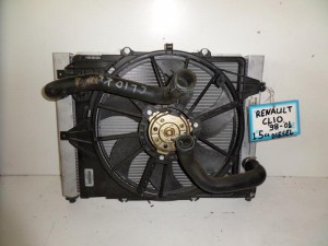 Renault Clio 1998-2001 1.5cc diesel ψυγείο κομπλέ (νερού-air condition-βεντιλατέρ)  