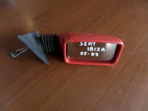 Seat Ibiza 1986-1990 μηχανικός καθρέπτης δεξιός κόκκινος