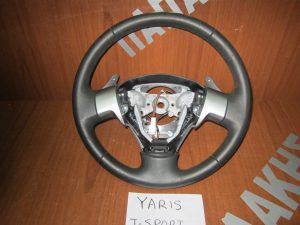Toyota Yaris T-Sport βολάν τιμονιού (τιμόνι) δέρμα 2006-2011 χειριστήριο