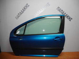Peugeot 207 2006-2012 πόρτα αριστερή 2θυρο (2πορτο) – μπλε ανοιχτό